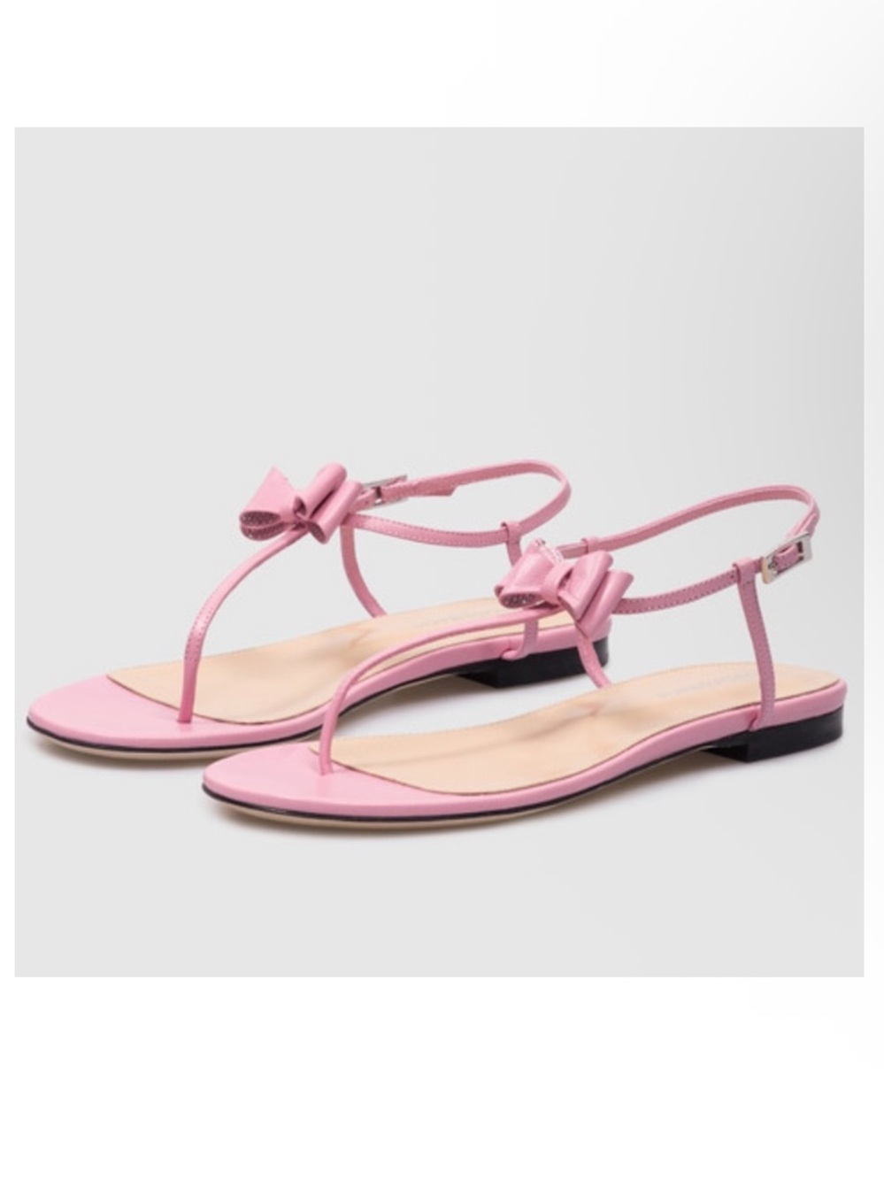 MACH & MACH
Petite Cadeau crystal and bow-embellished patent leather sandalsPink